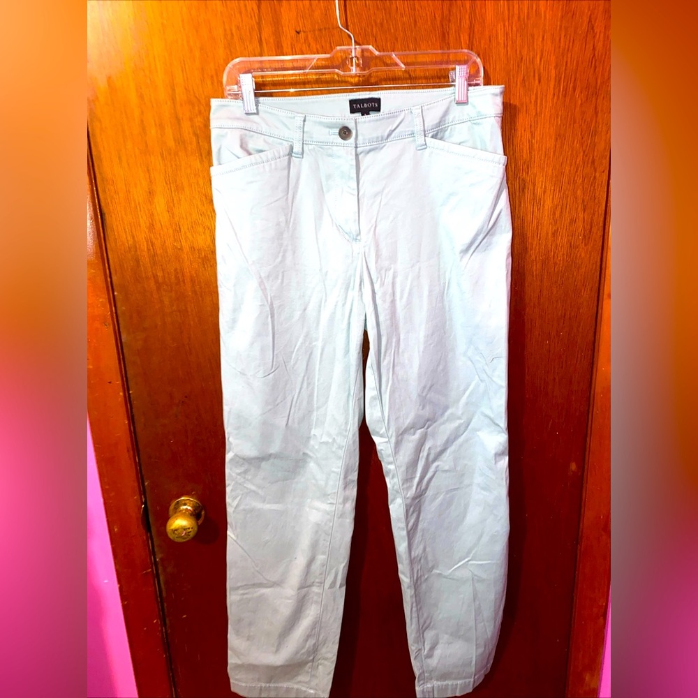Talbots Womens Light Blue Straight Leg Jeans Size 8